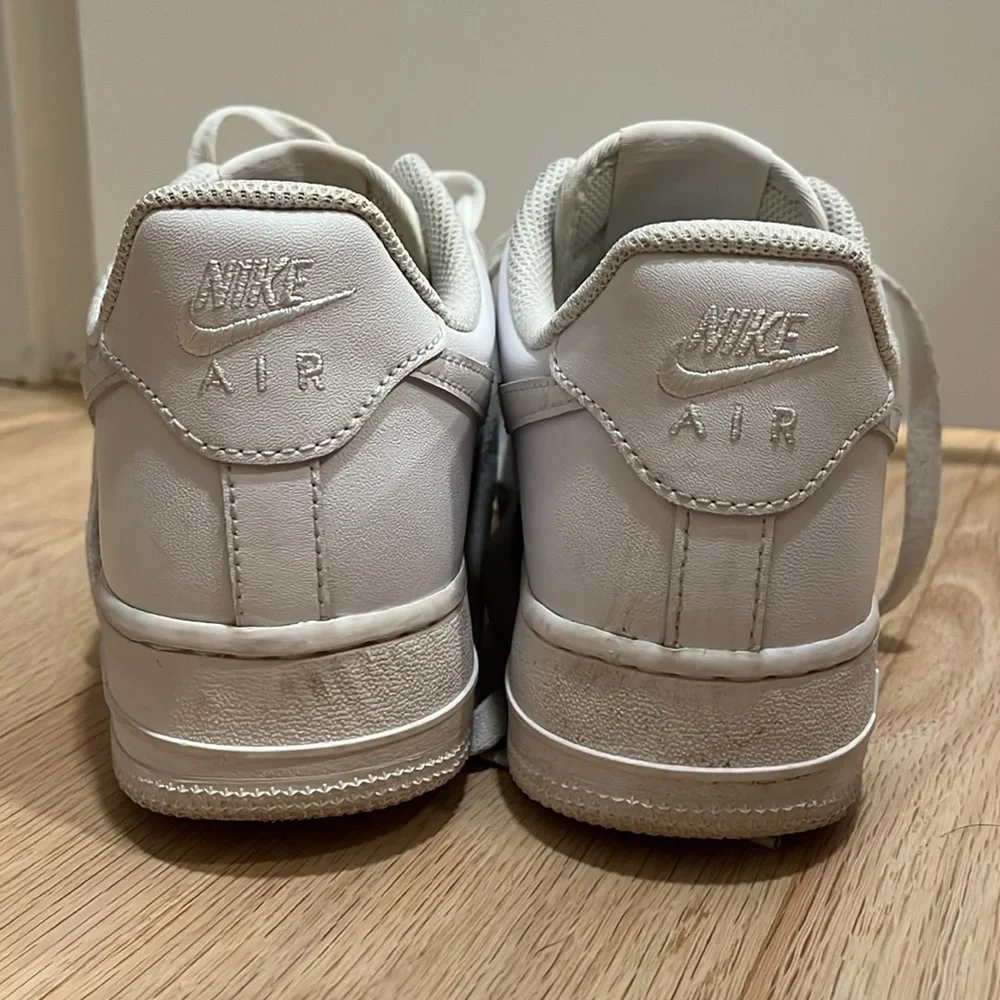 White Nike Air Force 1’s (Women’s 8) - Picture 8 of 10